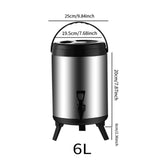 Maxbell Stainless Steel Insulated Barrel Hot Stock Pots for Tea Juice Hot Water 6L
