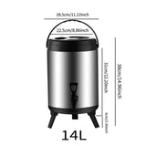 Maxbell Stainless Steel Insulated Barrel Hot Stock Pots for Tea Juice Hot Water 14L