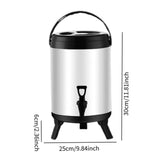 Maxbell Stainless Steel Insulated Barrel Use Stock Pots for Milk Hot Water 6L