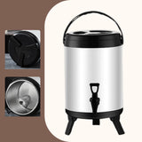 Maxbell Stainless Steel Insulated Barrel Use Stock Pots for Milk Hot Water 10L