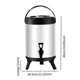 Maxbell Stainless Steel Insulated Barrel Use Stock Pots for Milk Hot Water 18L