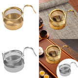 Maxbell Rotating Portable Sturdy Rotatable Tea Strainer for Living Room Office Hotel Gold