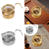 Maxbell Rotating Portable Sturdy Rotatable Tea Strainer for Living Room Office Hotel Gold