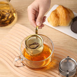 Maxbell Rotating Portable Sturdy Rotatable Tea Strainer for Living Room Office Hotel Gold