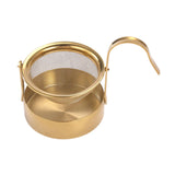 Maxbell Rotating Portable Sturdy Rotatable Tea Strainer for Living Room Office Hotel Gold