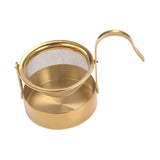 Maxbell Rotating Portable Sturdy Rotatable Tea Strainer for Living Room Office Hotel Gold