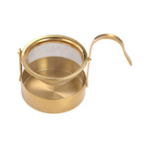 Maxbell Rotating Portable Sturdy Rotatable Tea Strainer for Living Room Office Hotel Gold