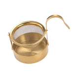 Maxbell Rotating Portable Sturdy Rotatable Tea Strainer for Living Room Office Hotel Gold