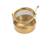 Maxbell Rotating Portable Sturdy Rotatable Tea Strainer for Living Room Office Hotel Gold