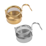 Maxbell Rotating Portable Sturdy Rotatable Tea Strainer for Living Room Office Hotel Gold