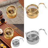 Maxbell Rotating Portable Sturdy Rotatable Tea Strainer for Living Room Office Hotel Gold