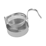 Maxbell Rotating Portable Sturdy Rotatable Tea Strainer for Living Room Office Hotel Silver