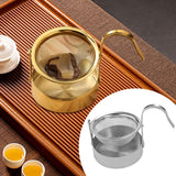 Maxbell Rotating Portable Sturdy Rotatable Tea Strainer for Living Room Office Hotel Silver