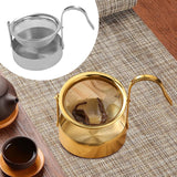 Maxbell Rotating Portable Sturdy Rotatable Tea Strainer for Living Room Office Hotel Silver