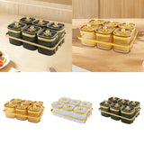 Maxbell Dried Fruit Plate Nordic Appetizer Serving Tray for Home Kitchen Dining Room Gold