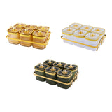 Maxbell Dried Fruit Plate Nordic Appetizer Serving Tray for Home Kitchen Dining Room Gold