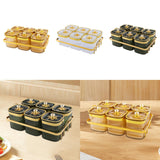 Maxbell Dried Fruit Plate Nordic Appetizer Serving Tray for Home Kitchen Dining Room Gold