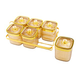 Maxbell Dried Fruit Plate Nordic Appetizer Serving Tray for Home Kitchen Dining Room Gold