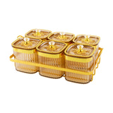 Maxbell Dried Fruit Plate Nordic Appetizer Serving Tray for Home Kitchen Dining Room Gold