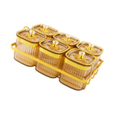 Maxbell Dried Fruit Plate Nordic Appetizer Serving Tray for Home Kitchen Dining Room Gold