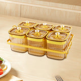 Maxbell Dried Fruit Plate Nordic Appetizer Serving Tray for Home Kitchen Dining Room Gold