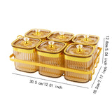 Maxbell Dried Fruit Plate Nordic Appetizer Serving Tray for Home Kitchen Dining Room Gold