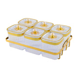 Maxbell Dried Fruit Plate Nordic Appetizer Serving Tray for Home Kitchen Dining Room Clear