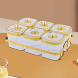 Maxbell Dried Fruit Plate Nordic Appetizer Serving Tray for Home Kitchen Dining Room Clear