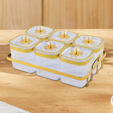 Maxbell Dried Fruit Plate Nordic Appetizer Serving Tray for Home Kitchen Dining Room Clear