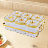 Maxbell Dried Fruit Plate Nordic Appetizer Serving Tray for Home Kitchen Dining Room Clear