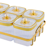 Maxbell Dried Fruit Plate Nordic Appetizer Serving Tray for Home Kitchen Dining Room Clear