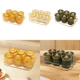 Maxbell Nut and Candy Serving Tray Dried Fruit Tray with Lid for Candy Cookies Fruit Gold