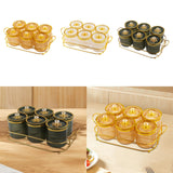 Maxbell Nut and Candy Serving Tray Dried Fruit Tray with Lid for Candy Cookies Fruit Gold