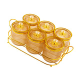 Maxbell Nut and Candy Serving Tray Dried Fruit Tray with Lid for Candy Cookies Fruit Gold