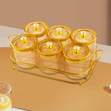 Maxbell Nut and Candy Serving Tray Dried Fruit Tray with Lid for Candy Cookies Fruit Gold