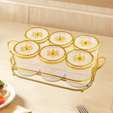 Maxbell Nut and Candy Serving Tray Dried Fruit Tray with Lid for Candy Cookies Fruit Clear
