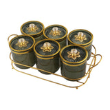 Maxbell Nut and Candy Serving Tray Dried Fruit Tray with Lid for Candy Cookies Fruit Green