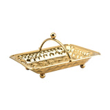 Maxbell Metal Vanity Tray Lightweight Towel Tray for Dinning Table Home Use Bathroom Gold