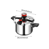 Maxbell Pressure Cooker Easy to Clean Cooking Pressure Pot for Family Household 6L