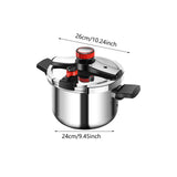Maxbell Pressure Cooker Easy to Clean Cooking Pressure Pot for Family Household 8L