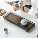 Maxbell Tea Tray Tea Accessory Mini Kung Fu Tea Tray for Living Room Teahouse Office Type A