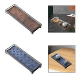 Maxbell Tea Tray Tea Accessory Mini Kung Fu Tea Tray for Living Room Teahouse Office Type A