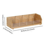 Maxbell Bamboo Tea Bag Organizer Practical Storage Holder for Cabinet Kitchen Office 1 Layer