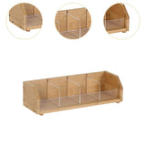 Maxbell Bamboo Tea Bag Organizer Practical Storage Holder for Cabinet Kitchen Office 1 Layer