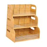 Maxbell Bamboo Tea Bag Organizer Practical Storage Holder for Cabinet Kitchen Office 3 Layer