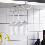 Maxbell Stemware Rack Under Cabinet Wine Glass Rack for Kitchen Dining Table Cabinet