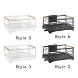 Maxbell Kitchen Counter Dish Drying Rack Rustproof Saving Space Utensil Drying Stand Style A