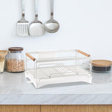 Maxbell Kitchen Counter Dish Drying Rack Rustproof Saving Space Utensil Drying Stand Style B
