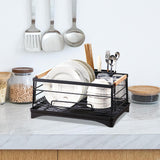 Maxbell Kitchen Counter Dish Drying Rack Rustproof Saving Space Utensil Drying Stand Style C