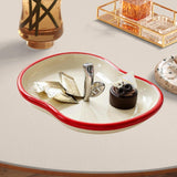 Maxbell Countertop Fruit Bowl Decorative Fruit Serving Plate for Coffee Table Buffet Beige